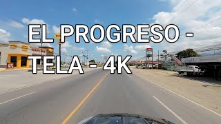 Driving from El Progreso to Tela Relaxing scenes 4K [upl. by Mccormac]