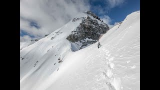 SNOWBOARDING THE LANDRY LINE ON PYRAMID PEAK IN COLORADO [upl. by Namref121]