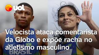 Velocista ataca comentarista da Globo e expõe racha no atletismo masculino nas Olimpíadas de Paris [upl. by Dehsar]