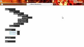 Menu Multinivel con Css realizado por Ozzydapg [upl. by Dareece]