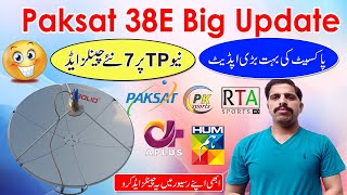 Paksat 38E Big Update  7 New Channels Started on New TP [upl. by Azeria319]