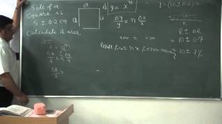 XI212 Error propagation 2014 Pradeep Kshetrapal Physics channel [upl. by Jason]