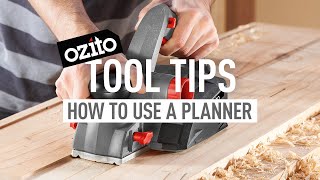 HOW TO USE A PLANER FOR BEGINNERS  Ozito Tool Tips [upl. by Yorke]