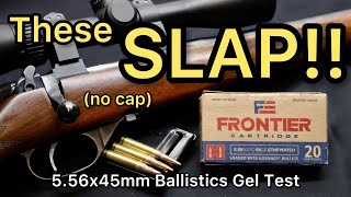 ENERGY DUMP 556 NATO Hornady Frontier 68gr BTHP Match Ballistics Gel Ammo Test [upl. by Etirugram]