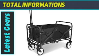 Collapsible Wagon Cart BEST Utility Wagon for Shopping amp Camping [upl. by Airat]