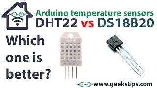 Arduino temperature sensor – DHT22 Temperature and humidity vs DS18B20 Temperature 1Wire [upl. by Robyn706]