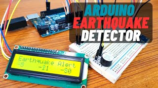 Simple Arduino Earthquake Detector with GY61 ADXL335 3Axis Analog Accelerometer [upl. by Tenneb]