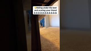 🤡😂hiding under the bed and scaring your friendfup prank fyp prankvideo bluetoothspeaker [upl. by Alba]