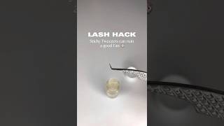 Beginner Lash Tech Hack for extensions amp tweezers shorts lashes [upl. by Hardner]