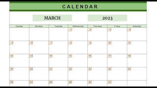 How to create your Calendar in Google Sheets [upl. by Sutton]