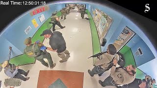 Surveillance Video Shows Police Response to Uvalde Shooting [upl. by Yantruoc736]