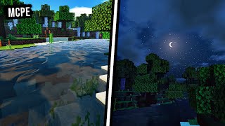 Minecraft PE HSPE Shader MCPE PBR Ultra Shader With Cloud Reflections [upl. by Keating231]