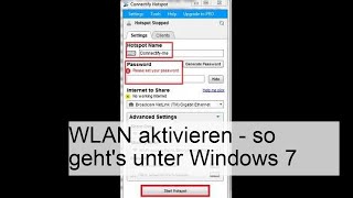 WLAN aktivieren  so gehts unter Windows 7 [upl. by Cirtemed]