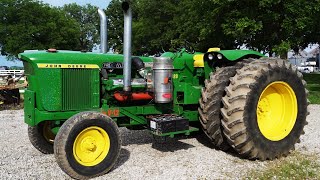 John Deere 5020 with a 12V71 Detroit Diesel [upl. by Nanreik409]