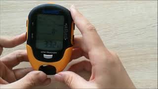 GPS multifunction altimeter FR510 Operation video [upl. by Ssecnirp]