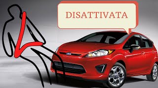 Come disattivare spia cinture sicurezza Ford Fiesta [upl. by Nama144]