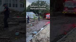 Here is how Gulfport FL looks after Hurricane Helene hurricanehelene [upl. by Anahoj]