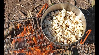 How to make campfire popcorn [upl. by Moscow]