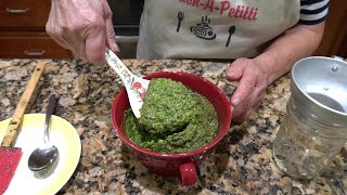 Italian Grandma Makes Fresh Basil Pesto [upl. by Oppen]