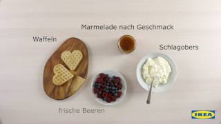 IKEA  DIY Leckere WaffelRezepte von herzhaft bis süß [upl. by Slayton]