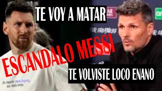 AUDIO del ESCANDALO de MESSI se VOLVIO LOCO en el VESTUARIO el ENANO ESTABA ENDEMONIADO [upl. by Luapnoj695]