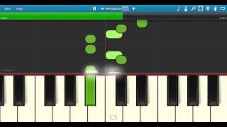 Zindagi Ek Safar Hai Suhana  Andaz Piano Easy Tutorial Synthesia MIDI [upl. by Asiar]