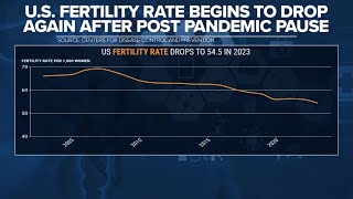 Report Birth rate drops to historic lows [upl. by Kevin]