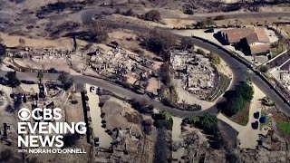 Dozens of homes destroyed in Southern California wildfire [upl. by Kayley398]