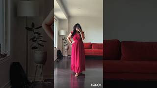 Dress song bollywood makeup reddresses reddressmakeup dress summer shein sheinhaul [upl. by Yelroc]