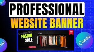 Website Banner Design in Canva Practical Tutorial  Banner Kaise Banaye Canva Se  bannerdesign [upl. by Ahsuatan]