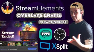 Overlays Gratis para tu Stream en OBS con StreamElements  Cómo Agregar y Editar [upl. by Mirak685]