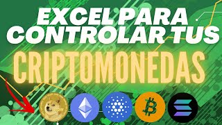 📈 EXCEL de CRIPTOMONEDAS💲PRECIO automático en TIEMPO REAL BTC ETH BNB SHIBA DOGE  ✅ [upl. by Alleras]