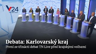 Předvolební debata Karlovarský kraj  Krajské volby 2024 [upl. by Inat]