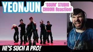 YEONJUN of TXT  GGUM Studio Choom Reaction [upl. by Eiderf]