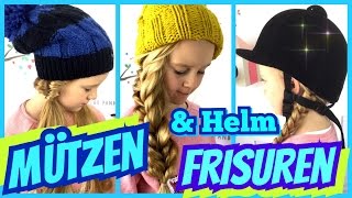 💗 3 einfache Mützen amp Helm Frisuren 💗 coole Mädchen Zöpfe amp Frisuren  MaVie Noelle [upl. by Darum407]