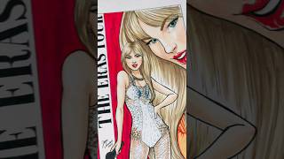 Drawing Taylor Swift at the Eras Tour  Speed Sketch  Copic Markers [upl. by Notxap]