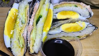 Tuna Rice Sandwich made by folding Folded Gimbap  Perfect for breakfast [upl. by Fates544]