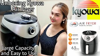 KYOWA AIR FRYER UNBOXING HOW TO USE AIR FRYER [upl. by Sondra545]