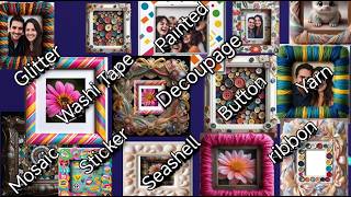 diy picture frame ideas from dollar tree  best Photo Frame Diy Ideas  diy beautiful photo frame [upl. by Benson204]