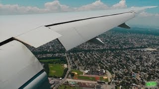 American 777300ER Breathtaking Windy Landing at New York JFK [upl. by Stanly]