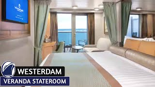 HAL Westerdam  Veranda Stateroom Walkthrough Tour amp Review 4K  Holland America Line [upl. by Baalbeer]