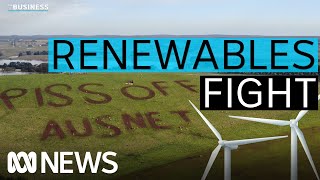 The NIMBY fight threatening Australias clean energy targets  The Business  ABC News [upl. by Dirfliw]