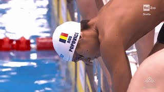 David Popovici  200m Freestyle Heats  Fukuoka 2023  ITA Commentary [upl. by Burroughs]