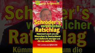 🔥 Gerhard Schröder Ratschlag an 🤡 Esken 🤡Klingbeil 🤡Kühnert Menschen in Deutschland SPD [upl. by Aretina]