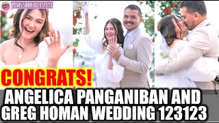 Angelica Panganiban and Greg Homan WEDDING Exclusive REPORT CONGRATULATIONS Mr and Mrs Homan [upl. by Wey]