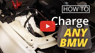 How To Charge Your BMW Battery For Coding works for F30 F10 X3 X5 and more [upl. by Aisatna547]