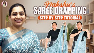 Saree draping for beginners  Part 2  Nakshathra Nagesh [upl. by Vincenz421]