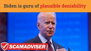 Plausible Deniability Joe Biden  meaning of term and examples of Biden using this in politics [upl. by Annahsirhc830]