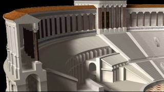 Ancient Rome Theatre of Pompey HD [upl. by Einnal]