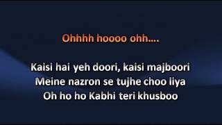 Tujh Mein Rab Dikhta Hai Song Karaoke With Lyrics [upl. by Daryl]